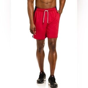 Reebok Red and Black Athletic Shorts